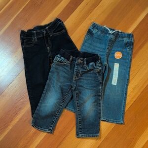 Baby Gap Jumping Beans Set of Three Denim Jeans 24 Months Baby Toddler